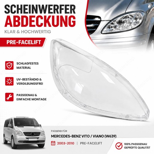 Scheinwerferglas vorne für